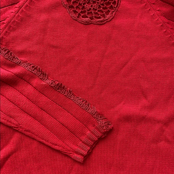 Vintage MOFFI International sweater Red with pretty design - Picture 4 of 8